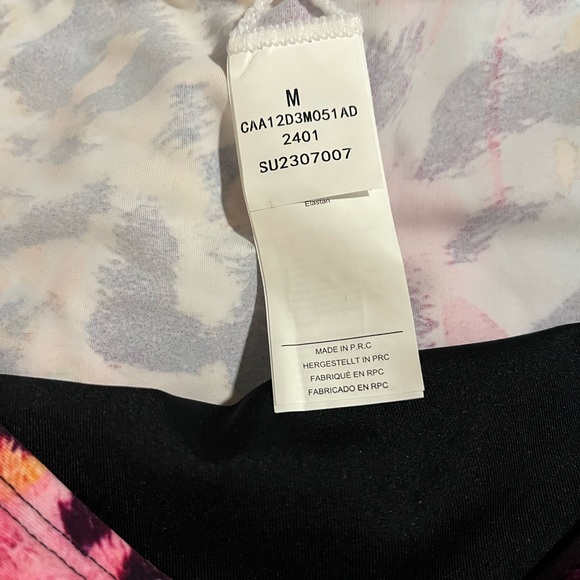 Cupshe Asymmetric Tankini Top & Colorful Leopard Print Bottoms Set - Picture 5 of 5